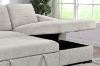 Picture of CHANEL Fabric Sectional Sofa Bed with Storage - Chaise Facing Left