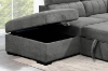 Picture of ABIGAIL Fabric Corner Sofa Bed with Storage - Chaise Facing Right