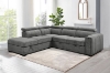 Picture of ABIGAIL Fabric Corner Sofa Bed with Storage - Chaise Facing Left
