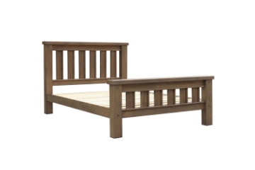 Picture of WESTMINSTER Solid Oak Bed Frame (Classic Walnut) -  Eastern King