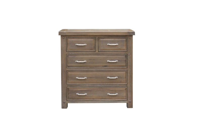 Picture of WESTMINSTER 5-Drawer Solid Oak Chest (Classic Walnut)