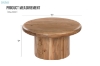 Picture of IRINA D31.5" Solid Acacia Wood Round Coffee Table
