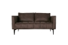 Picture of BARTLET Chocolate Air Leather Sofa Range - Loveseat+Sofa Set