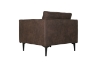 Picture of BARTLET Air Leather Sofa Range (Chocolate) - Armchair+Loveseat+Sofa Set