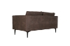 Picture of BARTLET Chocolate Air Leather Sofa Range - Armchair+Loveseat+Sofa Set