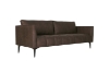 Picture of BARTLET Chocolate Air Leather Sofa Range - Armchair+Loveseat+Sofa Set