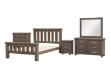 Picture of WESTMINSTER 3PC/4PC/5PC Solid Oak Bedroom Combo in Queen/Eastern King Size (Classic Walnut）
