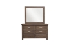 Picture of WESTMINSTER Solid Oak Bedroom Combo (Classic Walnut) - 4PC Eastern King Size