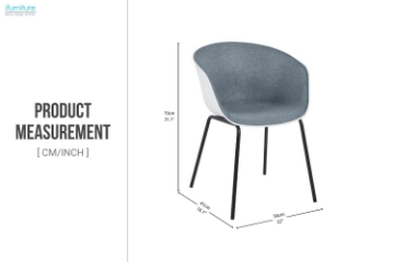 Picture of FUSION Fabric Arm Chair (Grey)