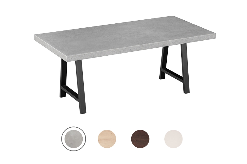Picture of SYNERGYPLUS Modular Dining System - 63"/71"/78.5" Table Top in 4 Colors with A-Frame Metal Legs