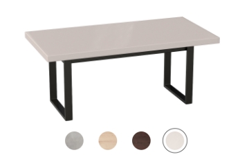 Picture of SYNERGYPLUS Dining Table with Square Metal Legs (Champagne) - 71"x35.5"