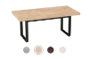 Picture of SYNERGYPLUS Dining Table with Square Metal Legs (Natural Oak) - 63"x35.5"