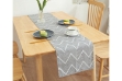 Picture of SINGLE-SIDED Printed Table Runner/Bed Runner in 3 Sizes (Grey Stripes)