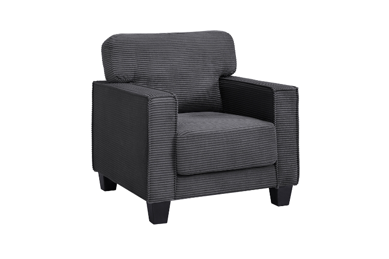Picture of HERBERT Corduroy Sofa Range (Grey) - 1 Seater (Armchair)