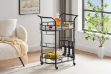 Picture of FLOYD Mobile Serving Cart with 4 Lockable Wheels and Wine Rack