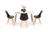Picture of EFRON 47"/55"/63" 5PC Dining Set (Black)