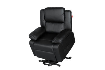 Picture of MATTHEW Power Lift Recliner Chair *Twin Motor with Adjustable Headrest (Black)