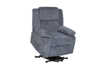 Picture of MATTHEW Power Lift Recliner Chair *Twin Motor with Adjustable Headrest (Blue)
