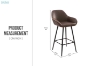 Picture of GOMEZ Accent Bar Chair (Brown) - Each