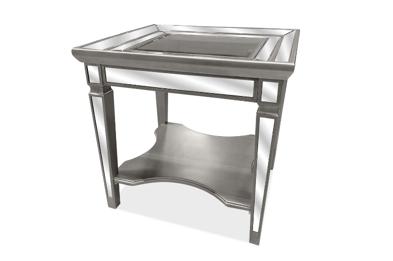 Picture of PALLIE Tempered Glass Top Side Table 