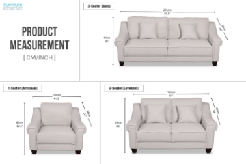 Picture of TURON 3/2/1 Seater Sofa Range (Beige)