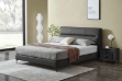 Picture of CUBA Genuine Leather Bed Frame in Queen/Eastern King Sizes (Dark Grey)
