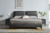 Picture of ROMEO Genuine Leather Bed Frame (Dark Grey) - Queen Size 