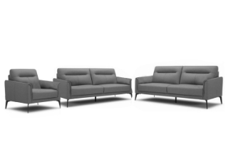 Picture of NAKALE Fabric Sofa Range (Gray) - Armchair + Loveseat + Sofa Set