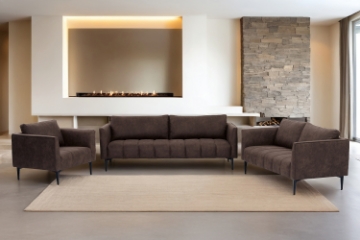 Picture of BARTLET Air Leather Sofa Range (Chocolate)