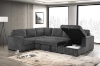Picture of MICAH Corduroy Sectional Sofa/Pull-Out Sofa Bed with USB & Type-C Charging Ports