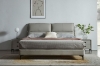 Picture of ROMEO Genuine Leather Bed Frame (Light Grey) - Eastern King Size