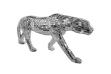 Picture of GEKO Large Silver Leopard Ornament Home Decoration (37.5"x15.5")