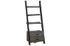 Picture of ELARA Ladder Bookshelf with 3 Open Shelves & 2 Storage Drawers (Grey)