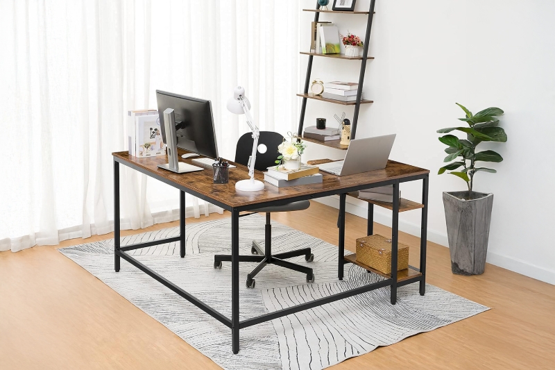 Picture of YONATAN 53" L-Shaped Corner Computer Desk