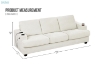 Picture of KIAN 3 Seater Sofa with USB Charging Ports & Cup Holders