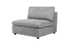 Picture of ASPECT Nappa Fabric Memory Foam Modular Sectional Sofa with Ottoman