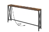 Picture of LITON Console Table with Power Outlet (Rustic Brown)