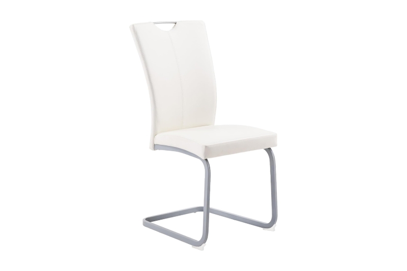 Picture of EDAN High Back Dining Chair with Powder Coating Base (Pearl White)
