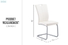 Picture of EDAN High Back Dining Chair with Powder Coating Base (Pearl White) - 4 Chairs in 1 Carton