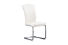 Picture of EDAN High Back Dining Chair with Chromed Base (Pearl White) - Each