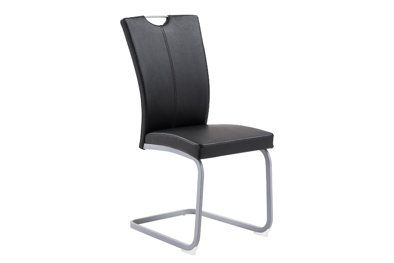 Picture of EDAN High Back Dining Chair with Lacquered Base (Elegant Black) - Each