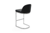 Picture of KALAY 27" Counter Height Bar Stool with Chromed Finish Base (Black)  