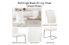 Picture of EDAN High Back Dining Chair with Powder Coating Base (Pearl White)