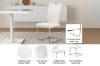 Picture of EDAN High Back Dining Chair with Chromed Base (Pearl White) - 4 Chairs in 1 Carton