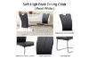 Picture of EDAN High Back Dining Chair with Lacquered Base (Elegant Black) - 2 Chairs in 1 Carton