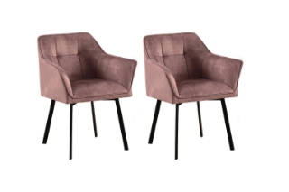 Picture of TAMPA Arm Dining Chair (Taupe) - 2 Chairs in 1 Carton