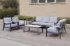 Picture of BONDI 6PC Aluminium Outdoor Lounge Sofa Set (Dark Grey)