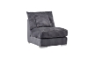 Picture of WINSTON Premium Corduroy Modular Sectional Sofa with Cup Holders & USB Ports (Grey)  - Chaise Facing Left