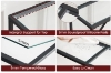 Picture of SOLENE Tempered Glass Console Table with Power Outlets 