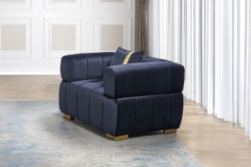 Picture of Vegas Velvet Chesterfield Armchair/Sofa Chair